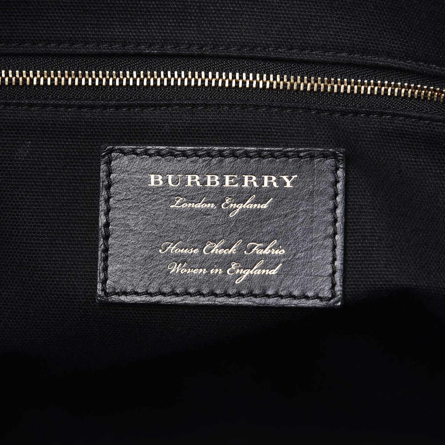 Derby Calfskin House Check Medium Welburn Tote Black