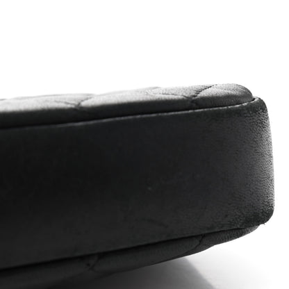 Chanel Lambskin Quilted Small Curvy Pouch Cosmetic Case Black 9 of 9