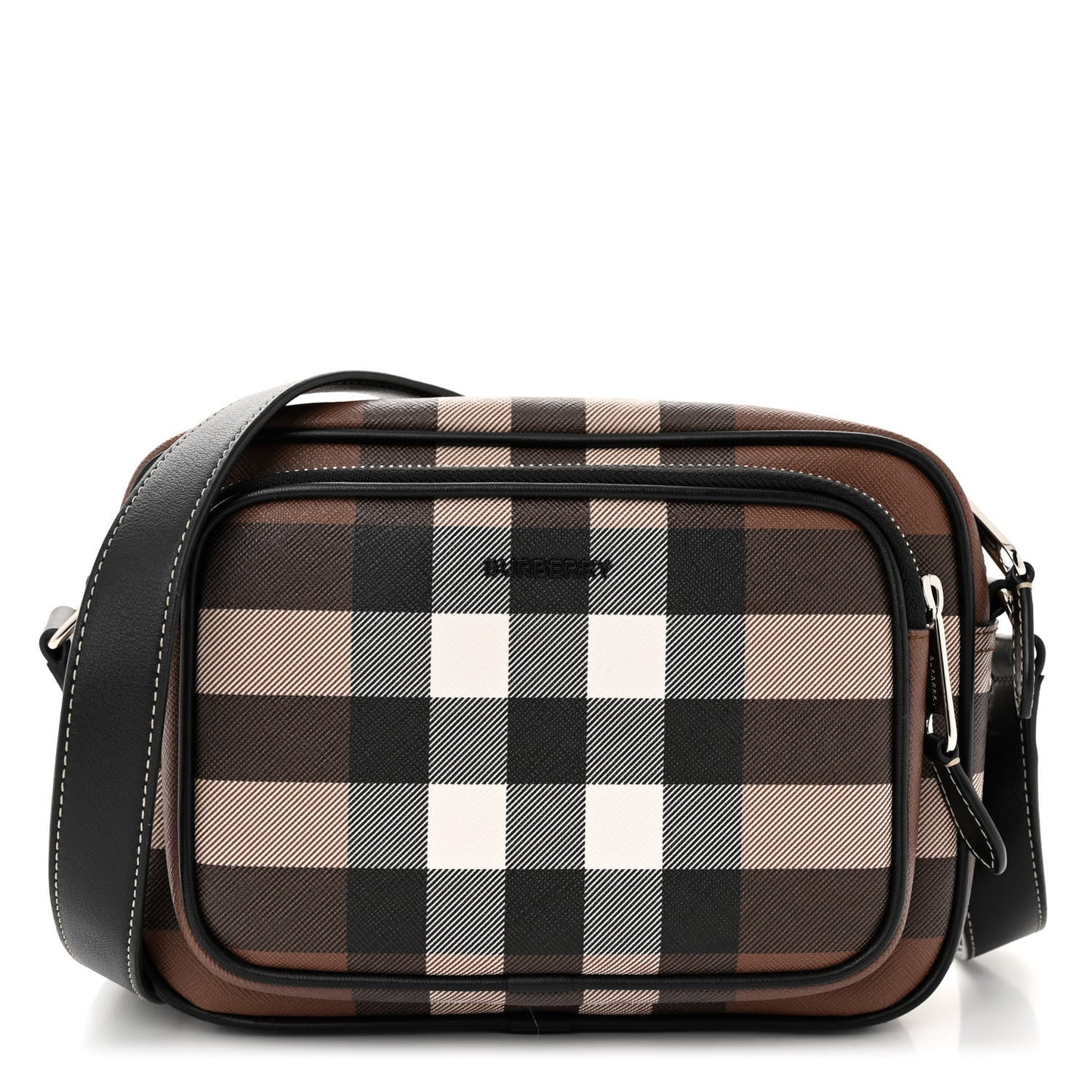 Canvas Check Paddy Messenger Birch Brown