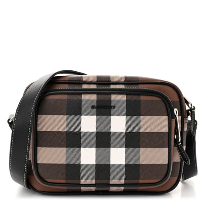 Burberry Canvas Check Paddy Messenger Birch Brown 1 of 9