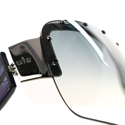 Gucci Studded Shield Sunglasses GG 1819/S Blue 8 of 10