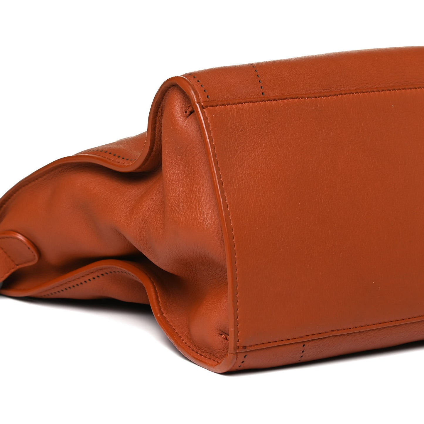 Veau Soyeux Perforated Blackout Hardware City Marron Caramel