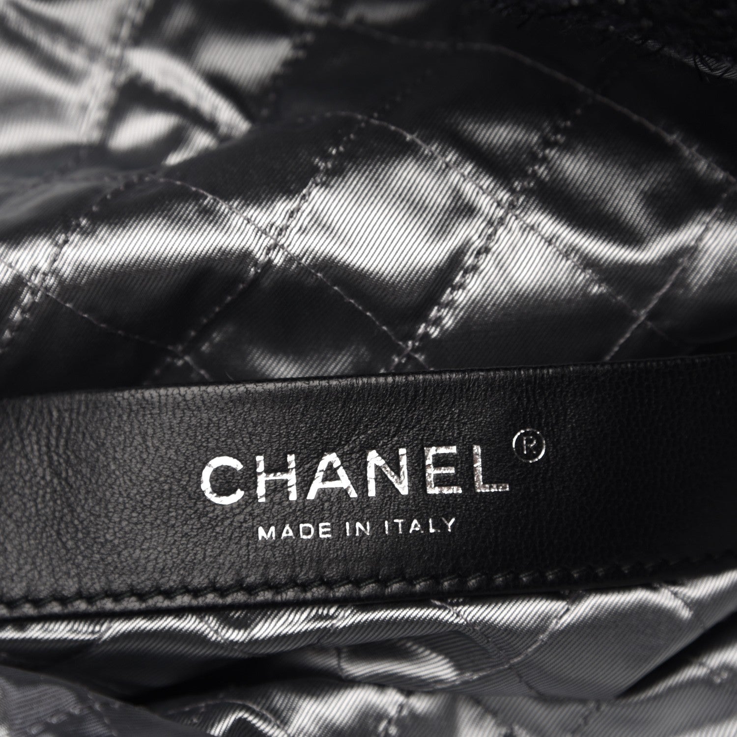 Chanel Tweed Resin Strass Shopping In Fabrics Tote Black 6 of 9