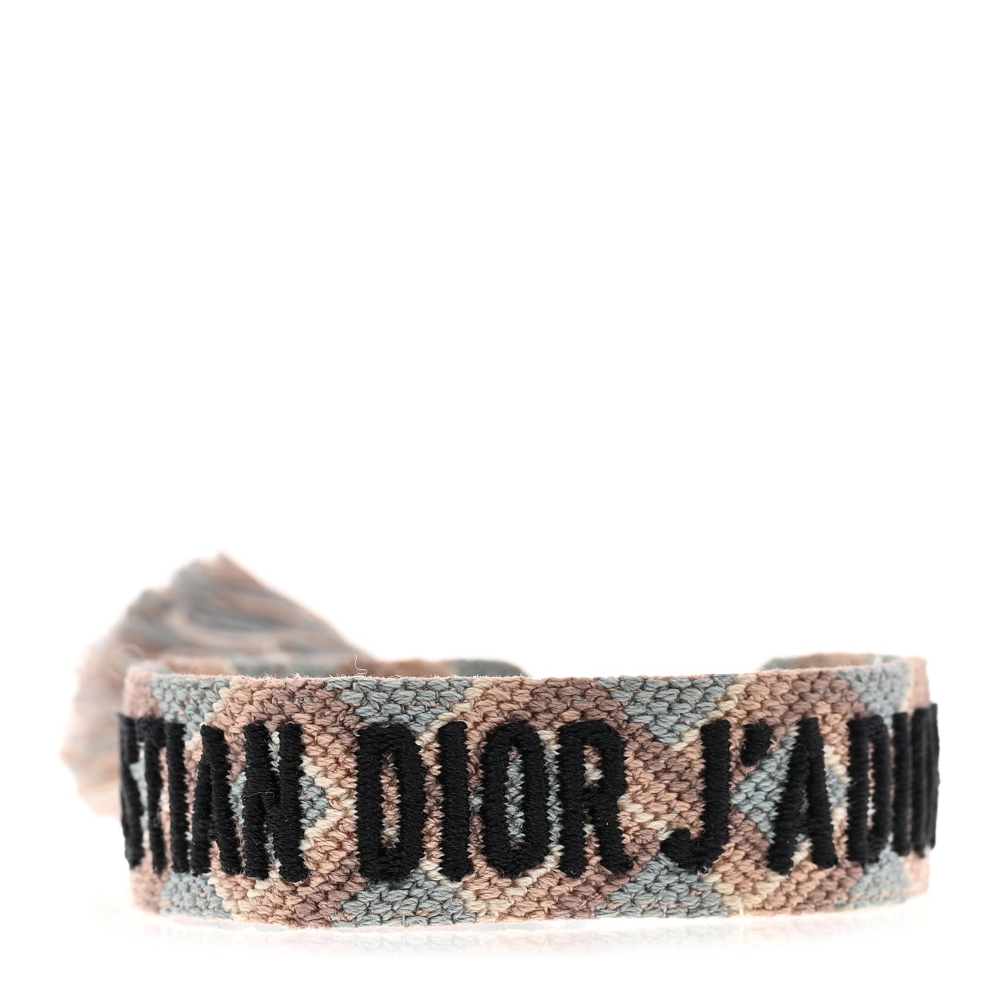 Woven Cotton J'Adior Friendship Bracelet Set Blue Nude