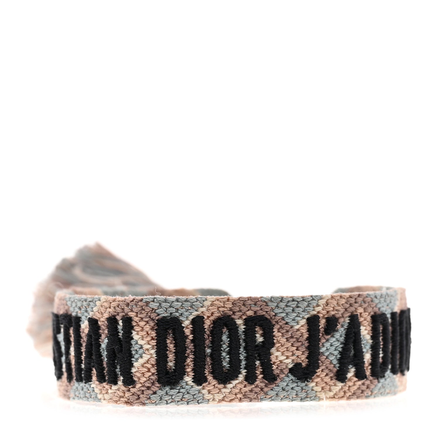 Christian Dior Woven Cotton J'Adior Friendship Bracelet Set Blue Nude 3 of 5