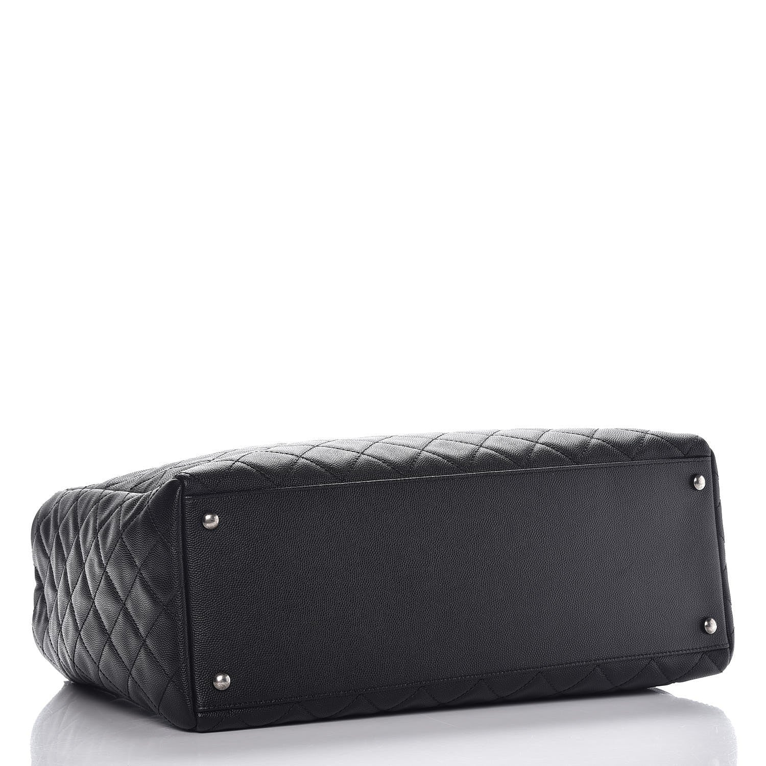 Chanel Caviar Quilted Large Coco Handle Shopping Tote Black 4 of 9