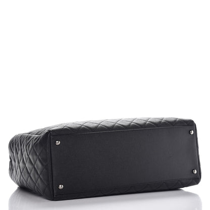 Chanel Caviar Quilted Large Coco Handle Shopping Tote Black 4 of 9