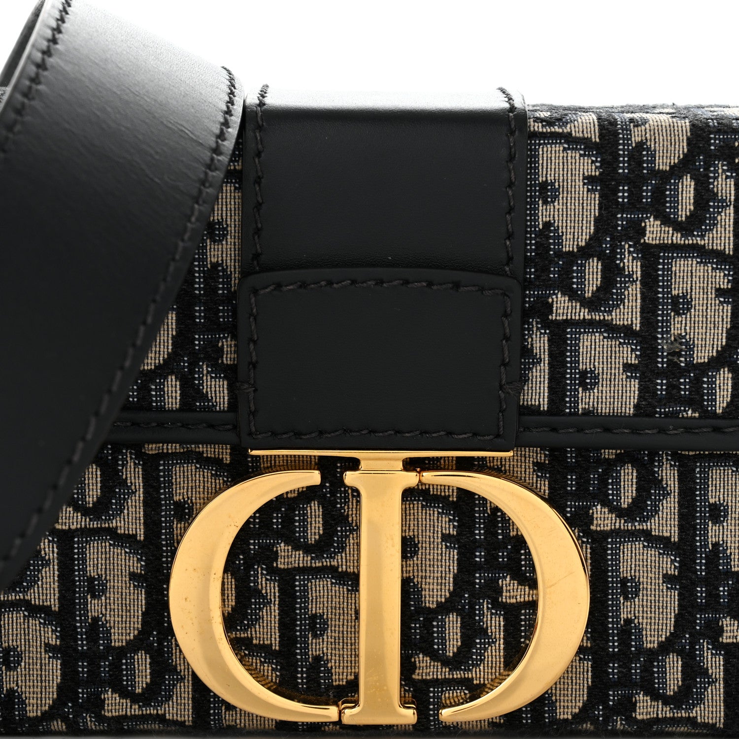 Christian Dior Oblique 30 Montaigne Box Bag Blue 8 of 12