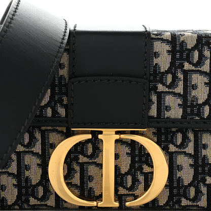 Christian Dior Oblique 30 Montaigne Box Bag Blue 8 of 12
