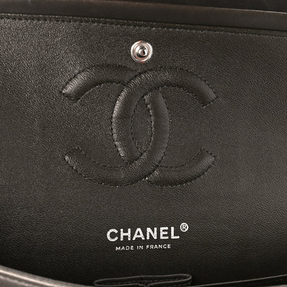Chanel Lambskin Quilted Tri-Color Medium Double Flap Burgundy 6 of 11