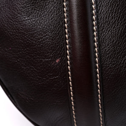 Gucci Calfskin Medium Britt Tote Dark Brown 10 of 10