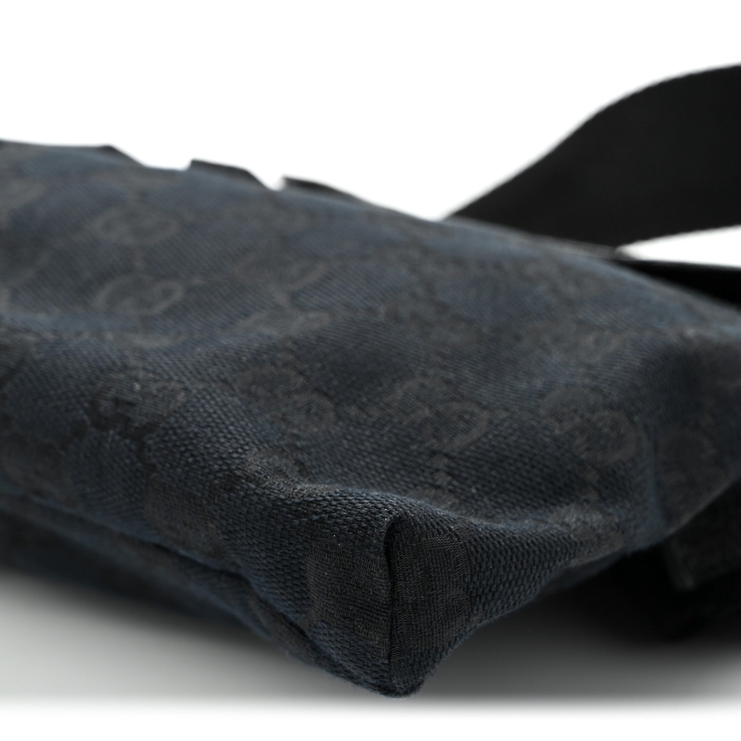 GG Monogram Double Pocket Belt Bag Black