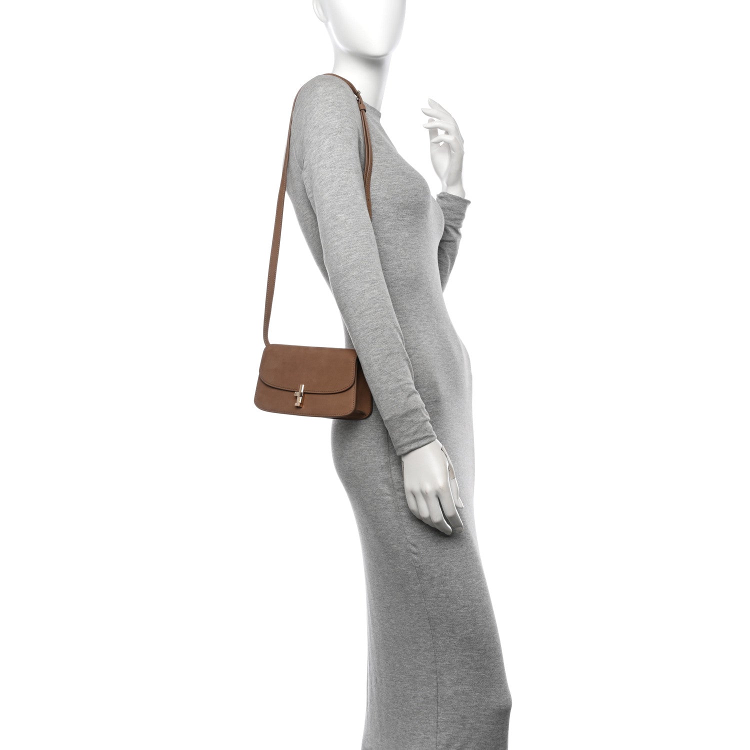 The Row Nubuck E/W Sofia Crossbody Tundra 2 of 8