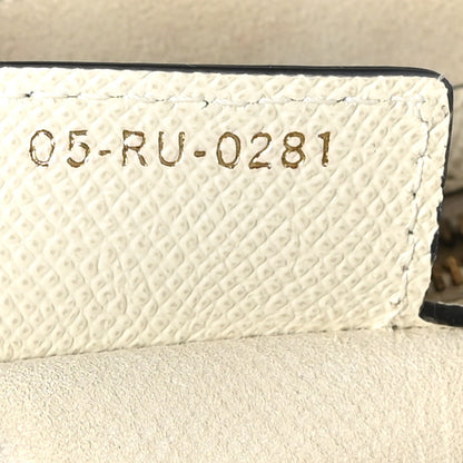 Christian Dior Grained Calfskin Saddle Bag White 7 of 11