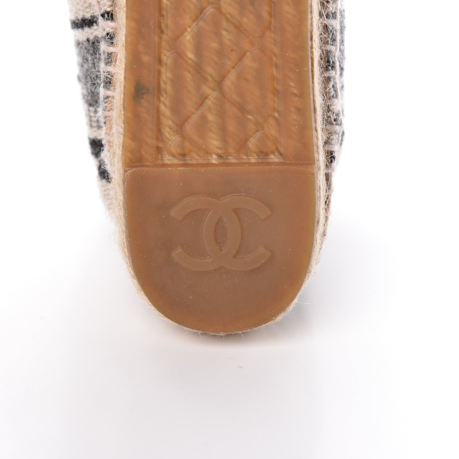 Chanel Fabric Lace Up High Top Espadrilles 37 Multicolor 12 of 15
