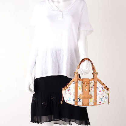 Louis Vuitton Monogram Multicolor Theda GM White 2 of 8