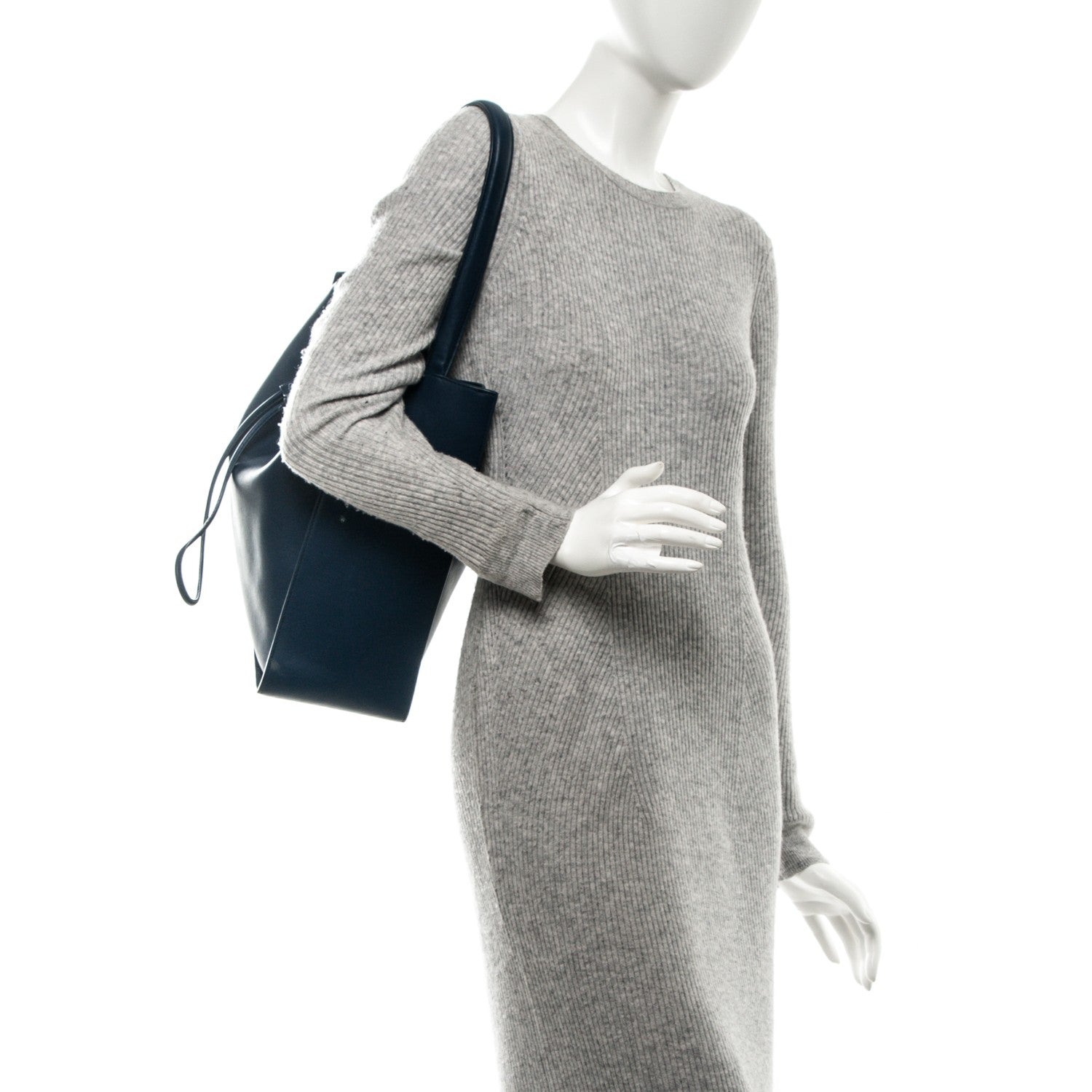 3.1 Phillip Lim 3.1 Smooth Calfskin Large Soleil Bucket Bag Midnight Blue 2 of 8