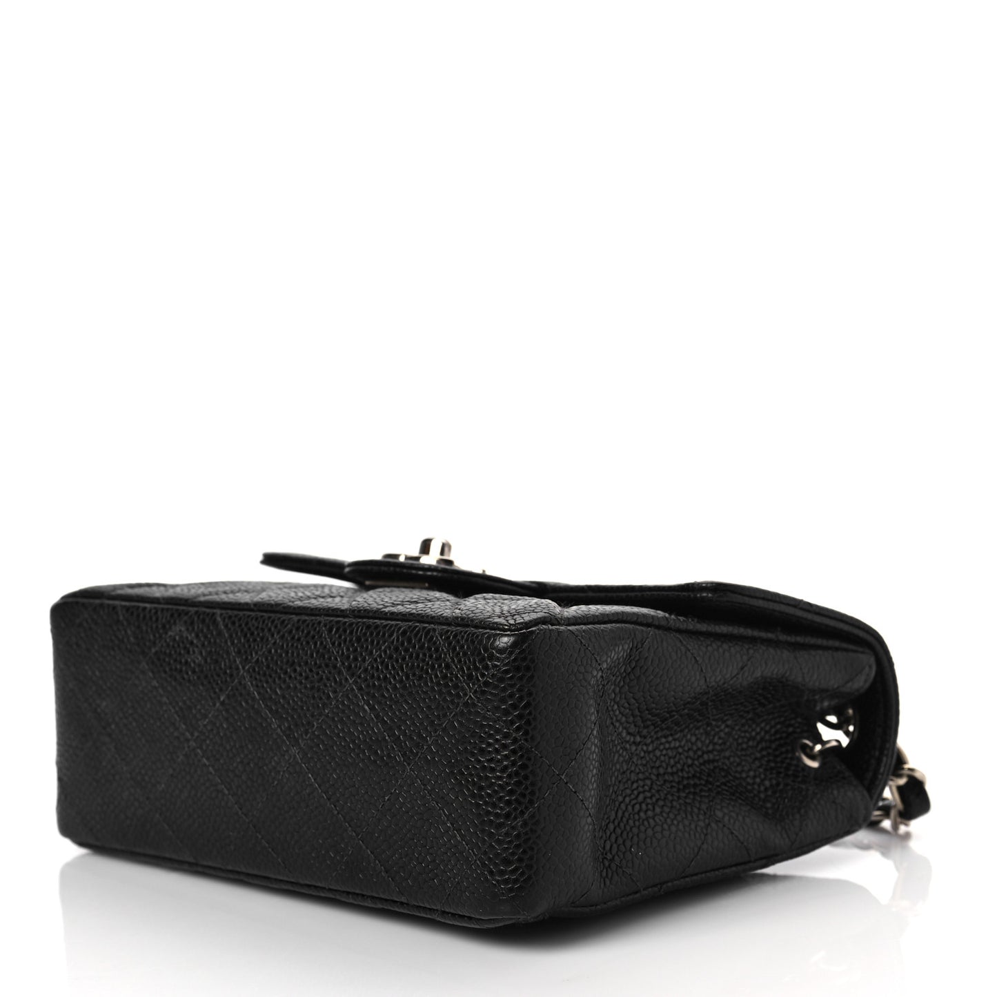 Caviar Quilted Mini Square Flap Black