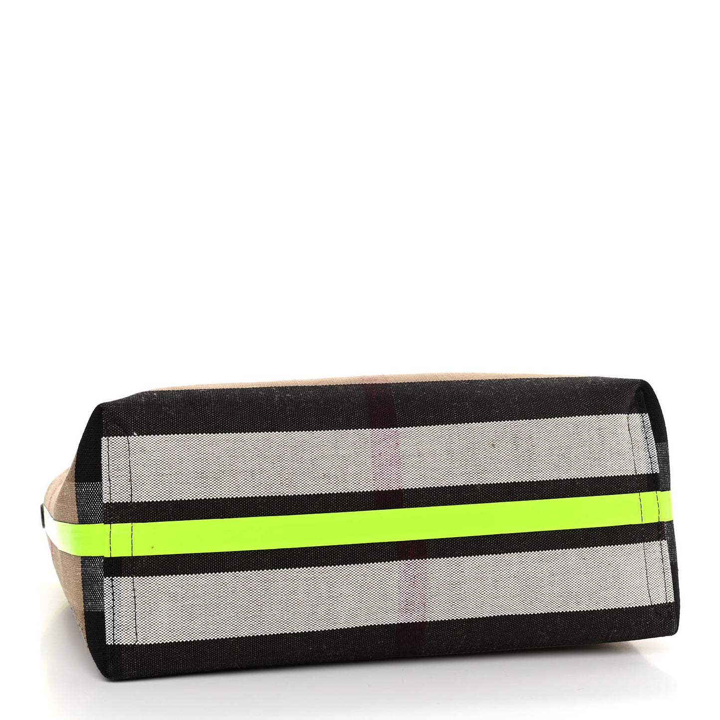 Canvas Mega Check The Giant Reversible Tote Black Neon Yellow