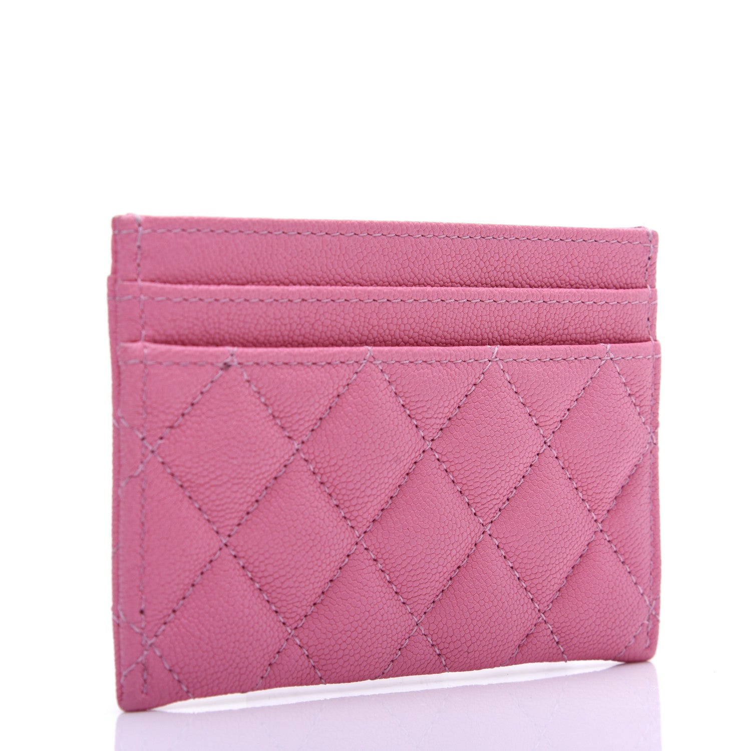 Chanel Caviar Quilted Boy Card Holder Pink 3 of 10