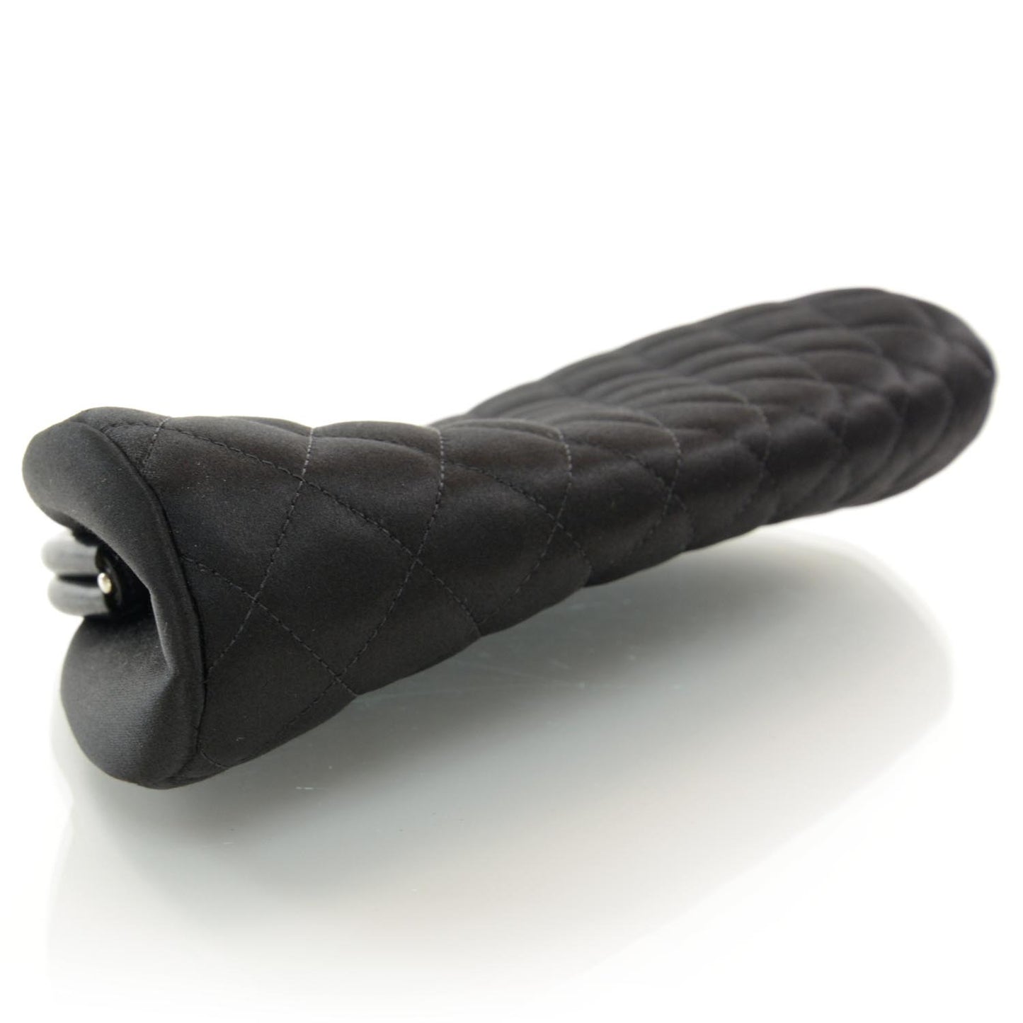 Satin Quilted Timeless Clutch Black
