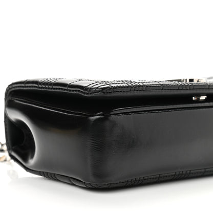 Burberry Patent Quilted Horseferry Print Small Lola Bag Black 9 of 11