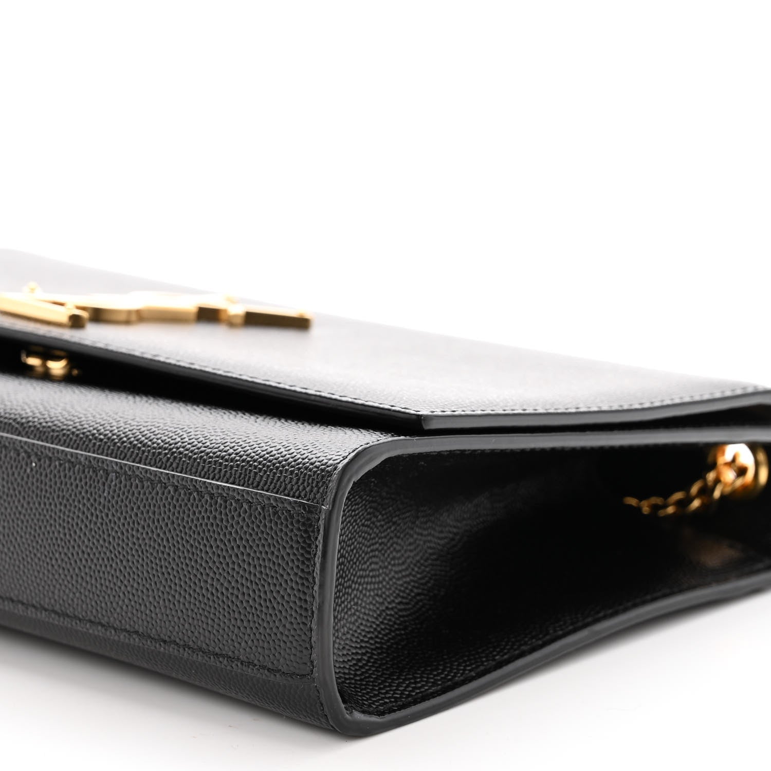 Saint Laurent SAINT LAURENT Grain De Poudre Medium Classic Monogram Kate Satchel Black 8 of 8
