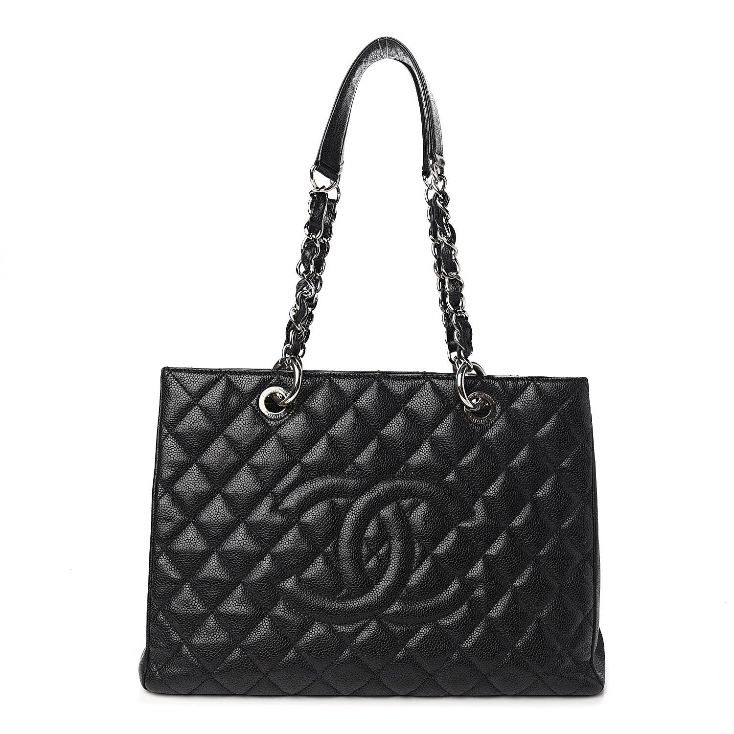 Chanel Caviar Quilted Grand Shopping Tote GST Black 1 of 8
