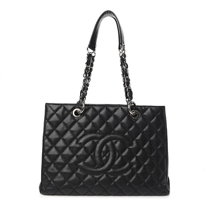 Chanel Caviar Quilted Grand Shopping Tote GST Black 1 of 8