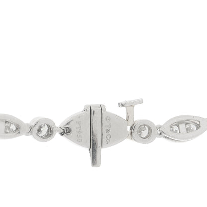 Tiffany Platinum Diamond Jazz Tennis Necklace 4 of 5
