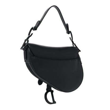 Christian Dior Ultra Matte Calfskin Mini Saddle Bag Black 3 of 12