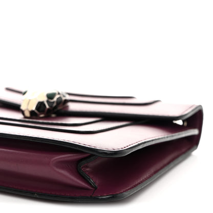 Bulgari Calfskin Small Serpenti Forever Snake Strap Crossbody Bag Purple 11 of 14
