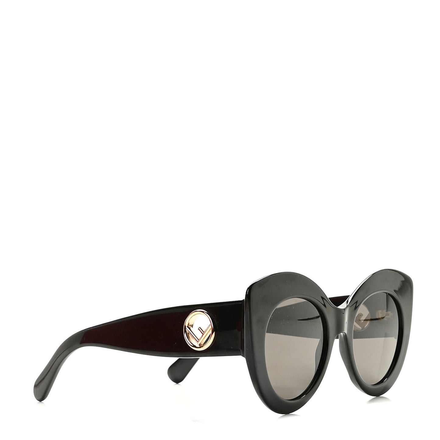 Acetate F is Fendi Oversized Butterfly Sunglasses FF 0306/S Black