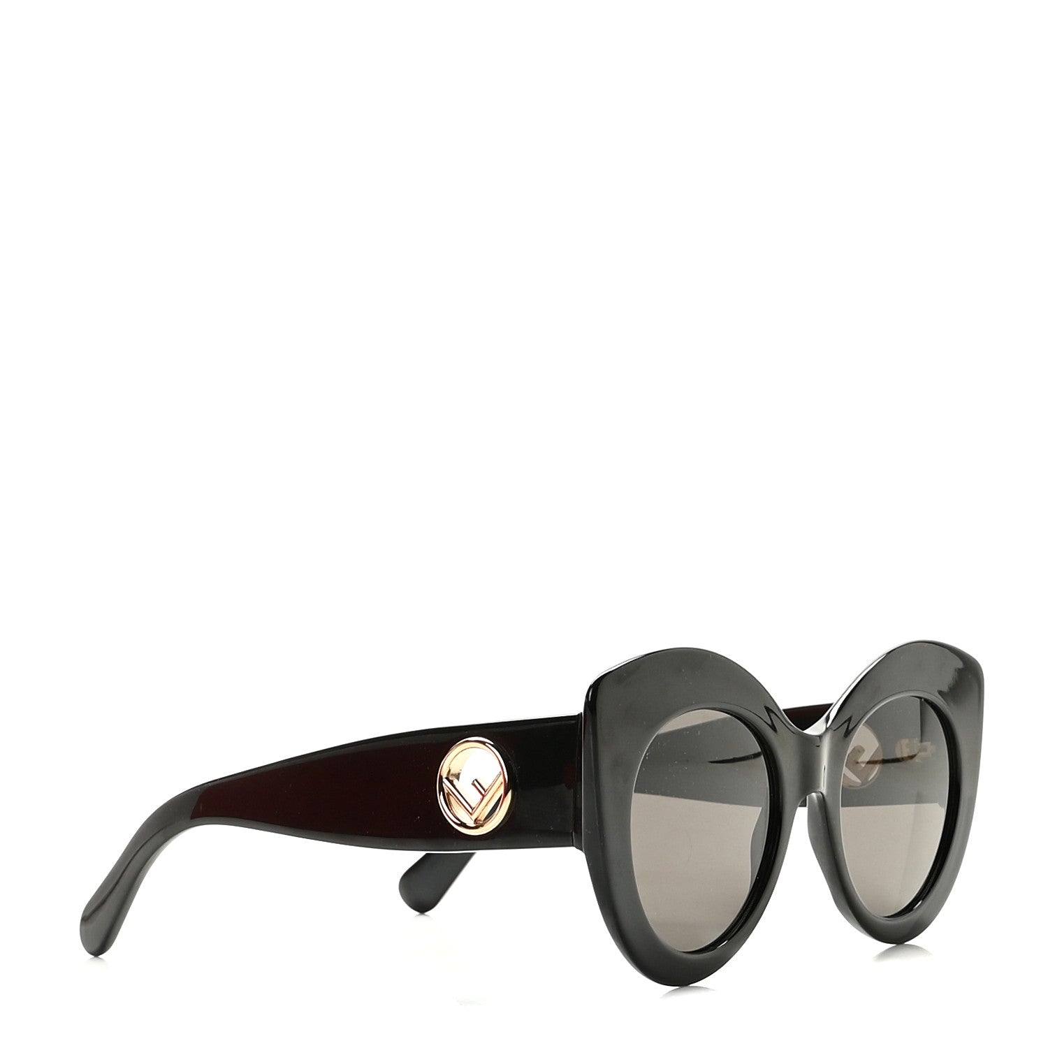 Fendi Acetate F is Fendi Oversized Butterfly Sunglasses FF 0306/S Black 3 of 8