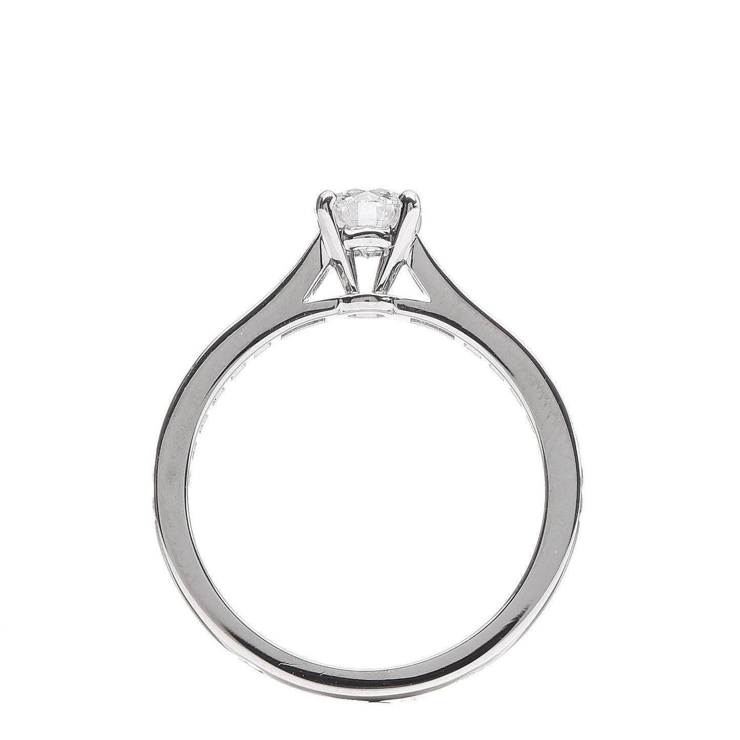 Platinum .43ct Diamond 1895 Solitaire Engagement Ring 49 4.75