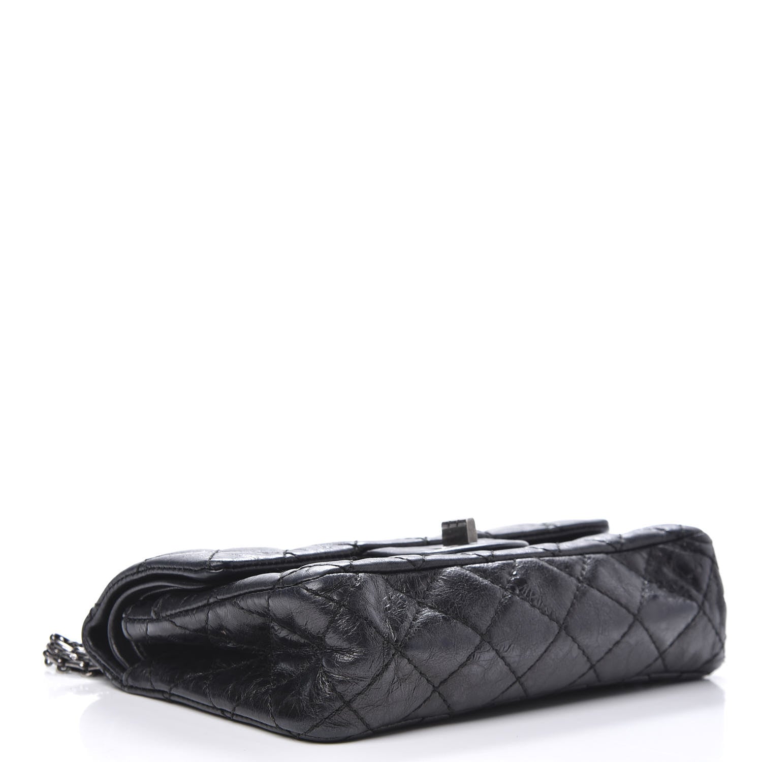 Chanel Iridescent Calfskin Quilted 2.55 Reissue 224 Flap Black 4 of 13