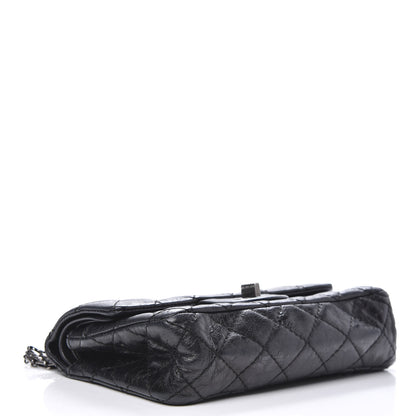 Chanel Iridescent Calfskin Quilted 2.55 Reissue 224 Flap Black 4 of 13