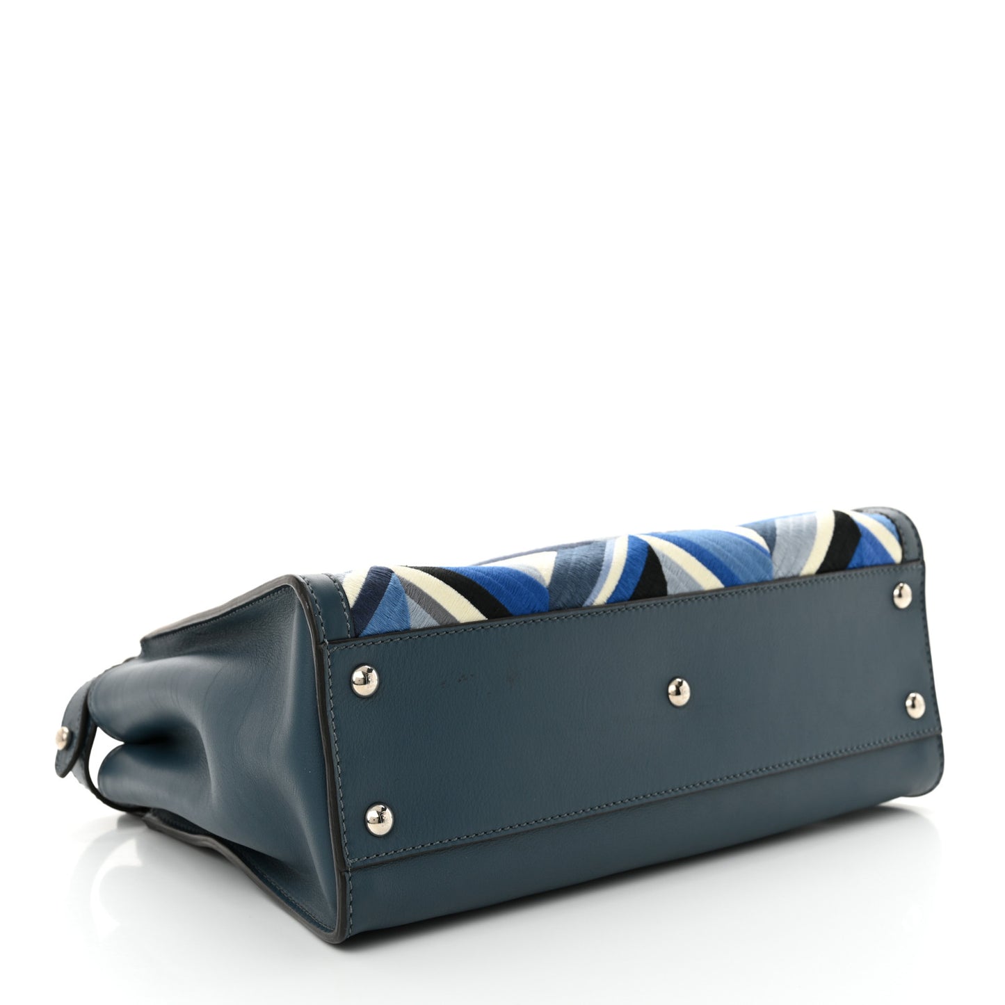 Calfskin Geometric Embroidered Medium Peekaboo Iconic Satchel Pavone Palladio