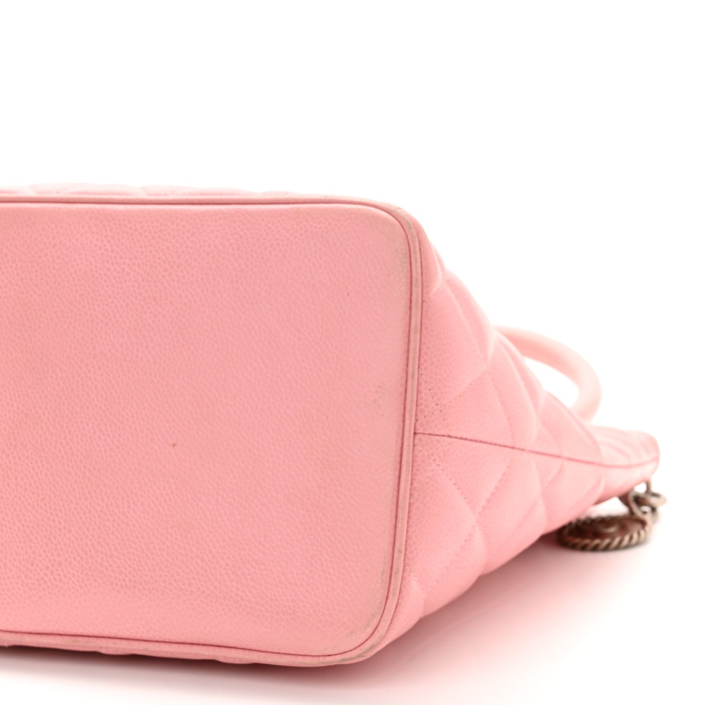 Caviar Quilted Medallion Tote Light Pink