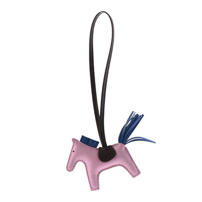 Hermes Milo Lambskin Grigri Rodeo Horse Bag Charm PM Mauve Sylvestre Bleu France Rouge Sellier 1 of 5