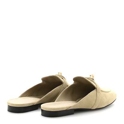 Hermes Suede Goatskin Oz Mules 36.5 Beige Lin 5 of 10