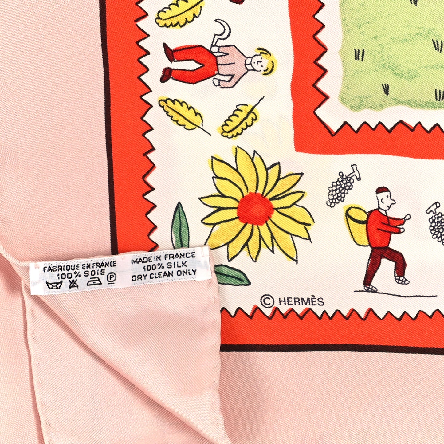 Silk Retour A La Terre Scarf 90