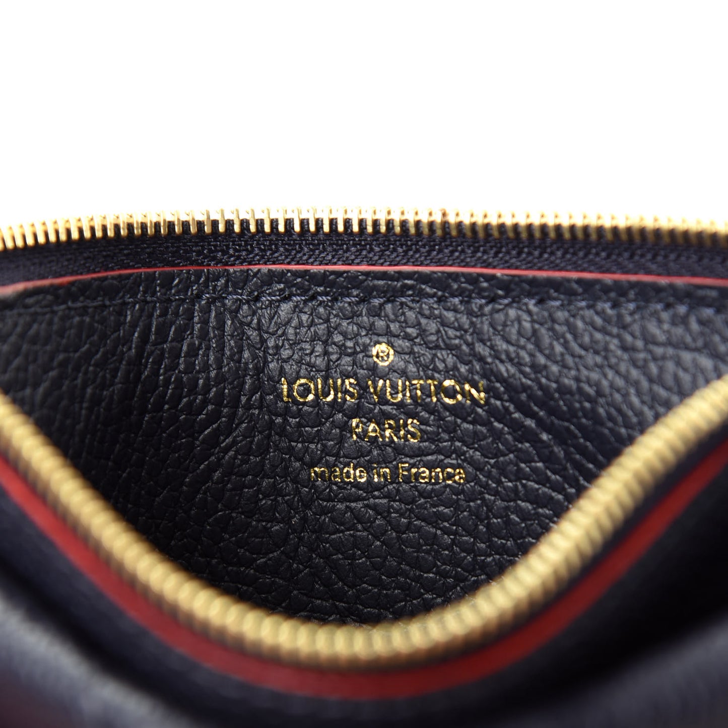 Empreinte Recto Verso Card Holder Marine Rouge