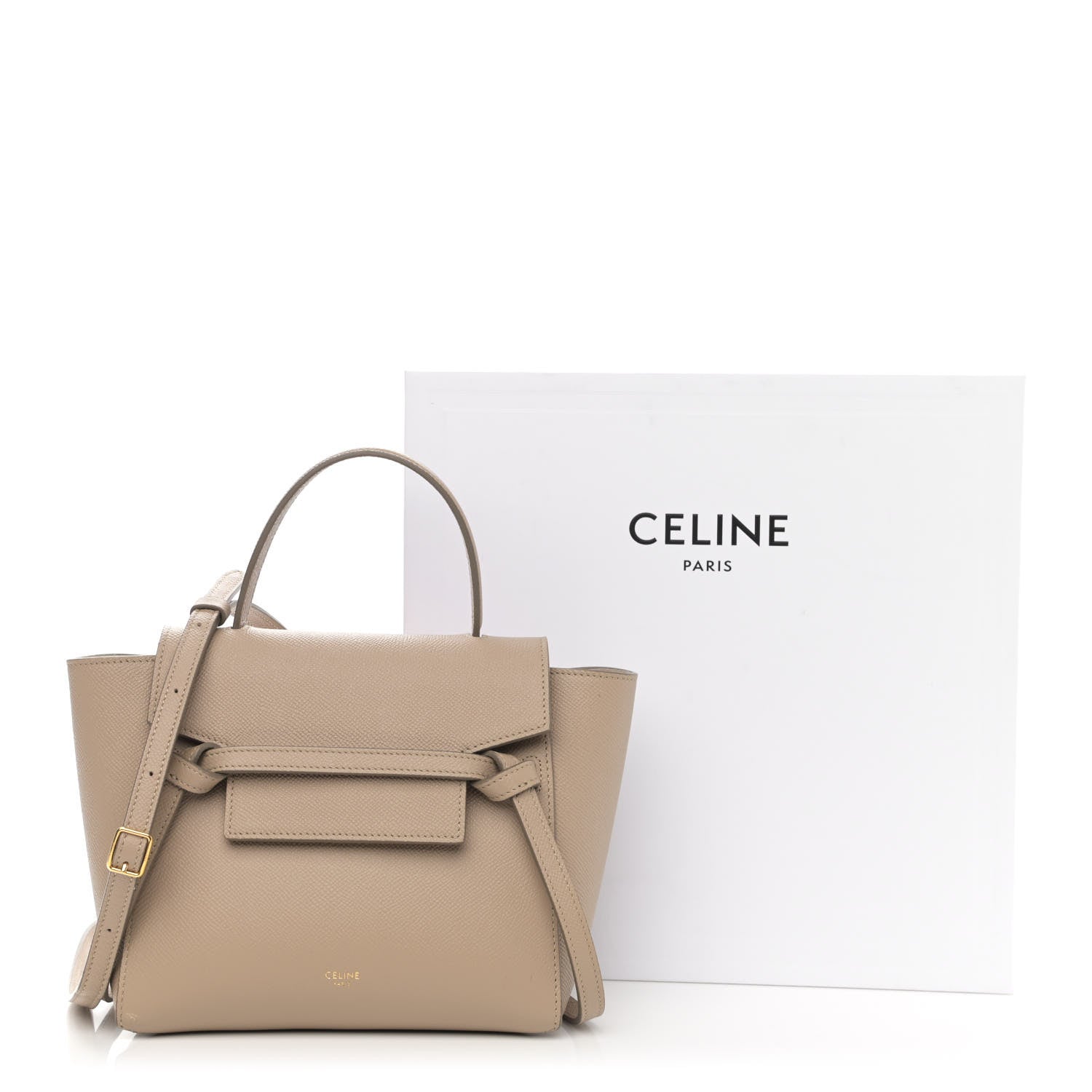 Celine Grained Calfskin Nano Belt Bag Light Taupe 11 of 11