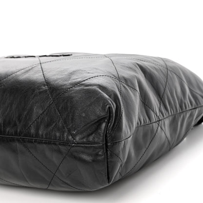 Chanel Shiny Calfskin Quilted Chanel 22 So Black 11 of 11