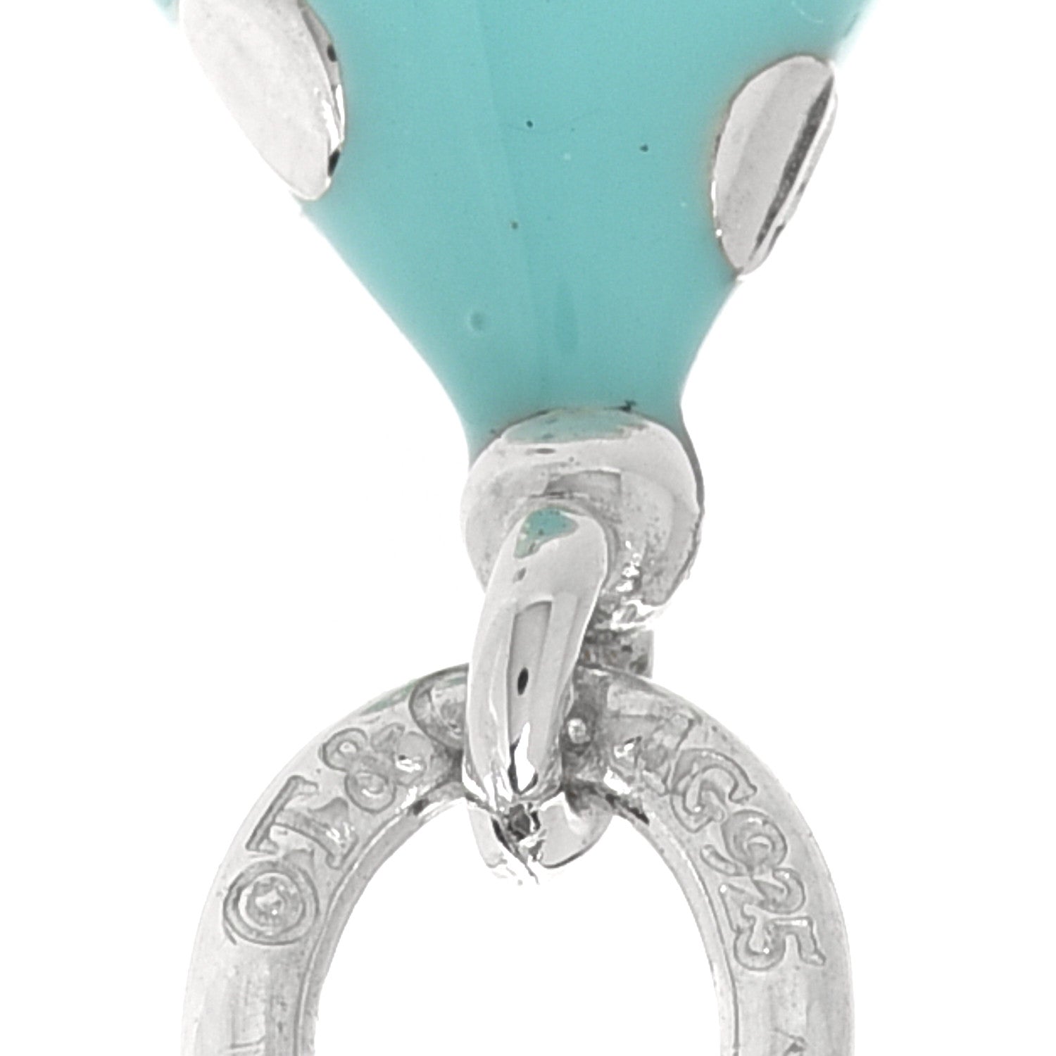 Tiffany Sterling Silver Enamel Party Hat Charm Blue 3 of 4