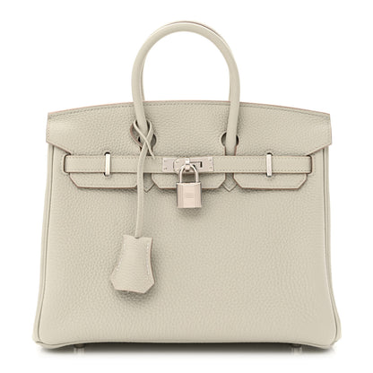 Hermes Togo Birkin 25 Gris Perle 1 of 10