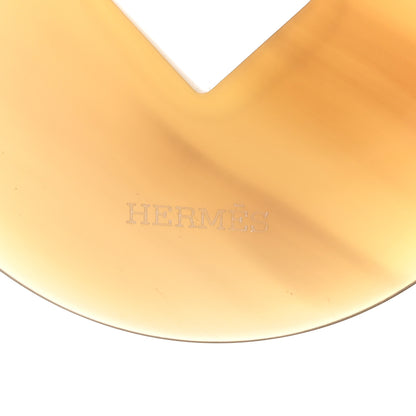 Hermes Buffalo Horn Tsuba Pendant Necklace 4 of 5