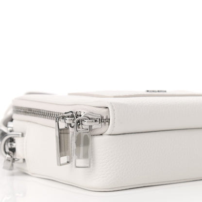 Christian Dior Grained Calfskin Pouch Shoulder Bag Beige 9 of 12