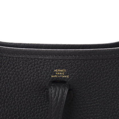 Hermes Taurillon Clemence Evelyne TPM Black 8 of 11